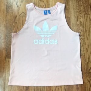 Adidas Pink Trefoil Muscle Tank